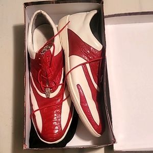 Belvedere. Mens  ostrich sneakers